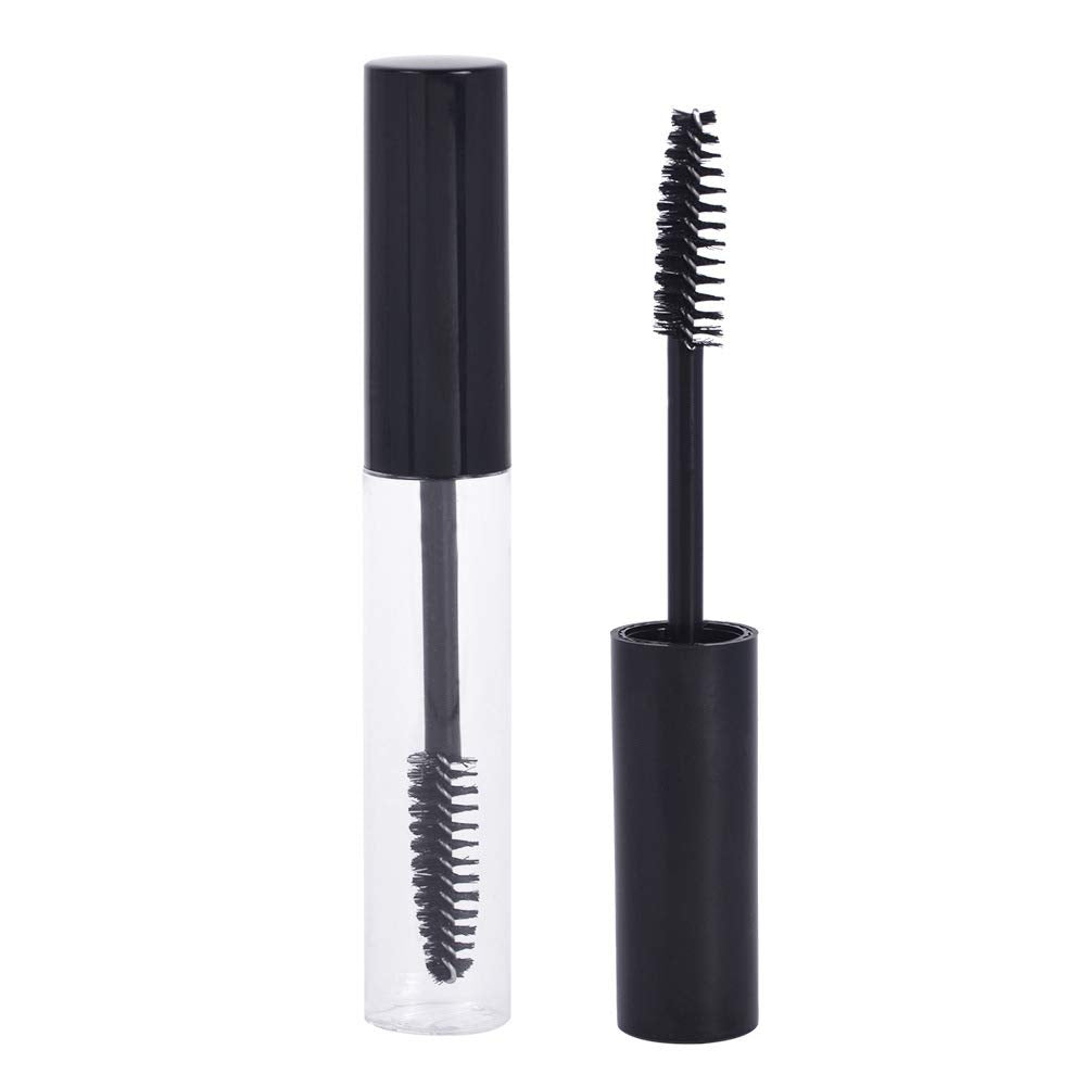 MAYCREATE Empty Mascara Tube Set for DIY Cosmetics with Spiral Brush and Funnels 10ml | PETG Travel Bottles
