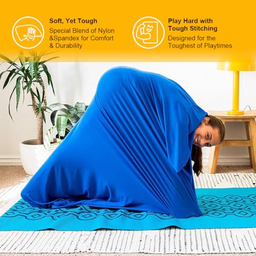 PATPAT Kids Sensory Body Sock Fun Body Sock Stretchy Sensory Body Sock Bag for Kids with Autism Comfy Treatment Activity Sensory Body Sock for Motor Delays, Relieve Stress, 119x69cm