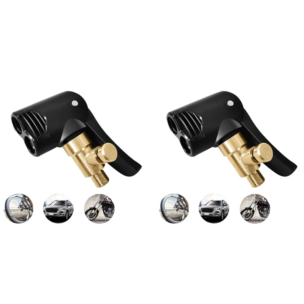 STHIRA Universal Valve Adapter for Schrader and Presta Valves featuring 2 in 1 Converter | 2 PCS for Car Bike and Motorcycle Tires