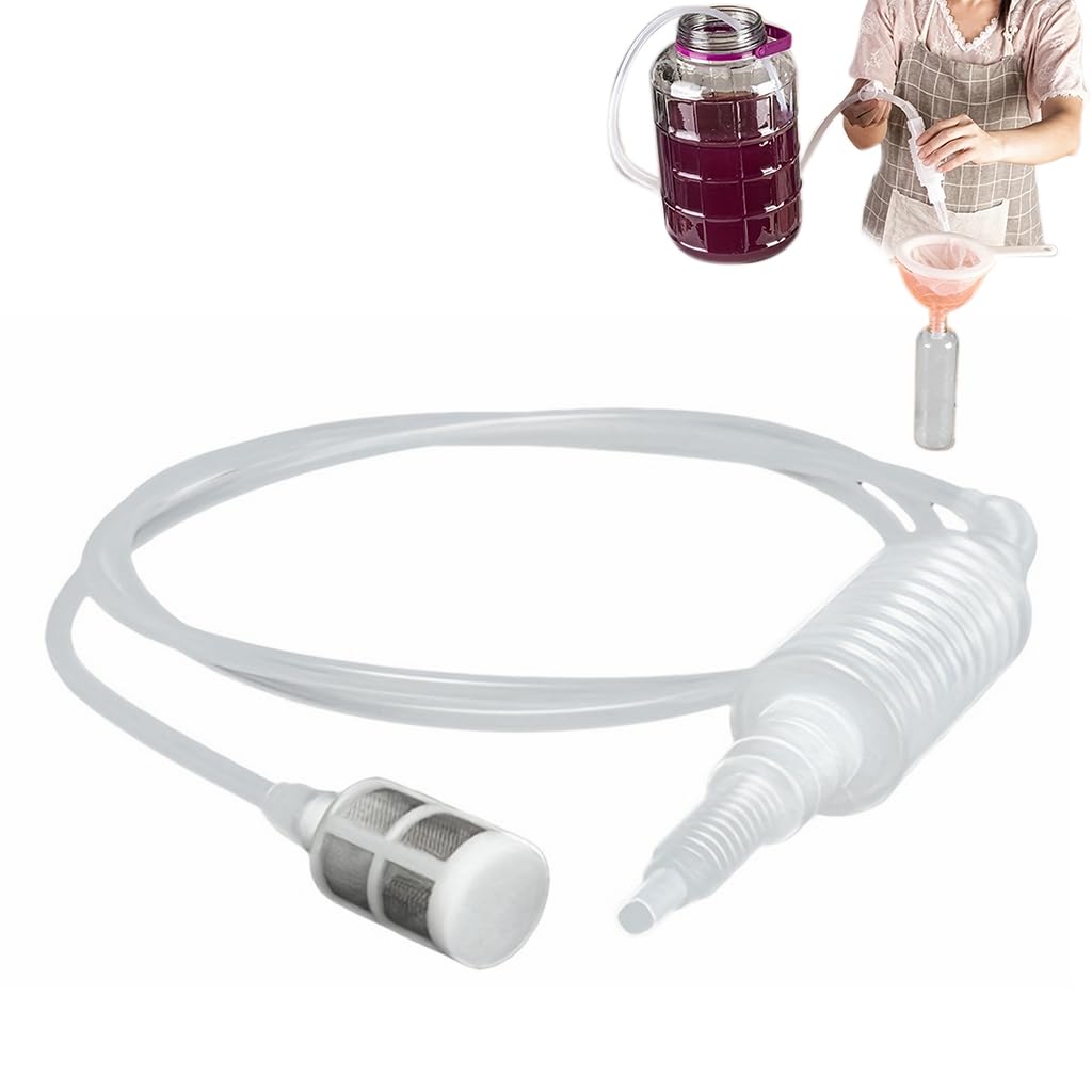 Supvox Brewing Siphon Hose 2m for Wine Beer and Aquarium Water Transfer | Food Grade Filter Tube