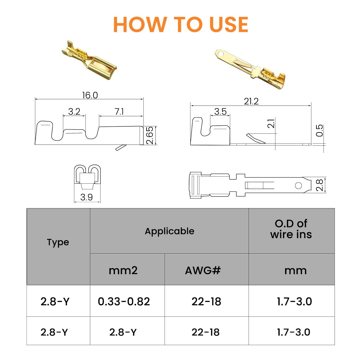 Serplex Electrical Wire Connectors Kit for Automotive Projects with 380 pcs Nylon and Brass Terminals | Easy Pin Assembly for Car and Motorcycle Repairs