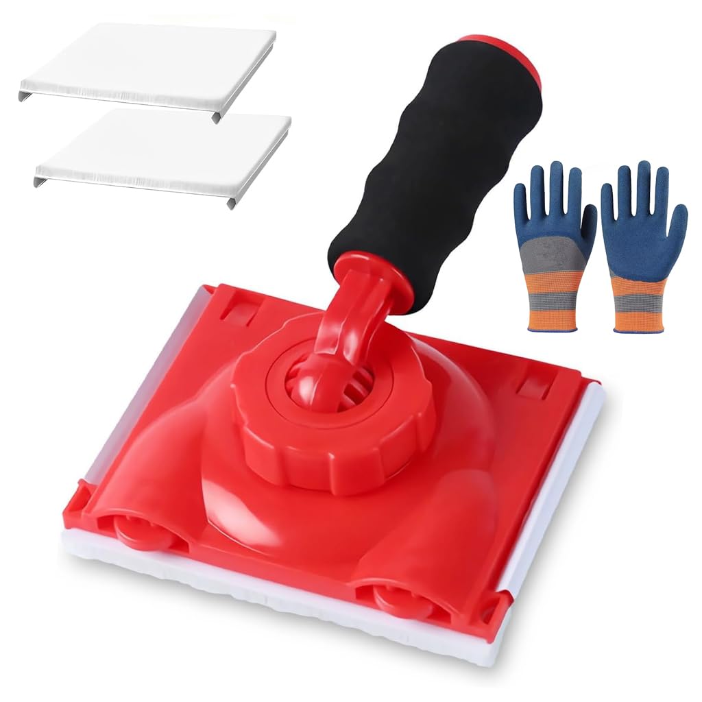 Serplex Paint Edge Trimmer Set for Walls and Ceilings with Foam Handle & Velvet Pad | Includes Two Replace Pads and Work Gloves
