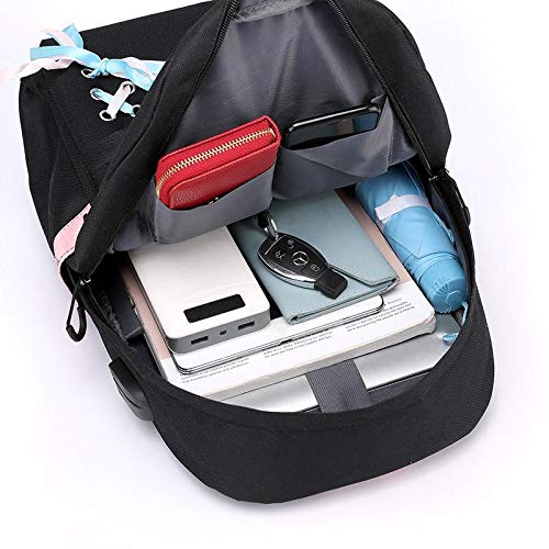 SANNIDHI BTS Teens 20 Ltrs School Backpack for Women College Girls USB Charging and HeadsetPort Laptop Backpack Student Daypack(Multi-Colour)
