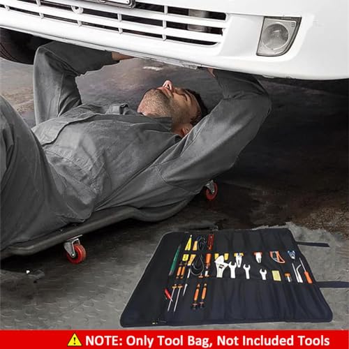 Serplex® Roll Up Tool Bag Large Storage Waterproof 600D Oxford Zipper Pouches Portable Organizer Pouch No Tools Included 3 PCS