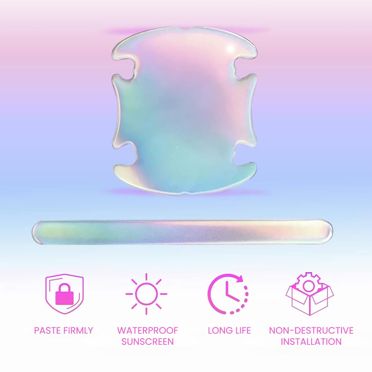 STHIRA Reflective Stickers for Cars and Bikes featuring Self-Adhesive Design 36Pcs 3x8cm | Waterproof PET High Visibility