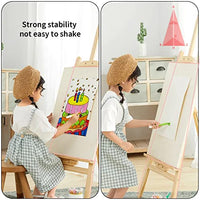 Climberty® Artist Wooden Easel Stand for Painting/Display, 4.9 Feet/1.5m Painting Canvas Holds with Angle and Height Adjustment, Art Easel for Adults&Students, Wooden Easel for Painting