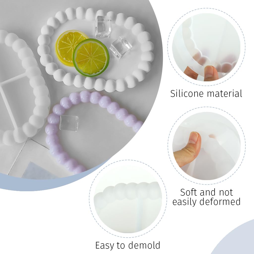 ZIBUYU Silicone Jewelry Tray Resin Molds Set for DIY Crafting with Multi-Shaped Design