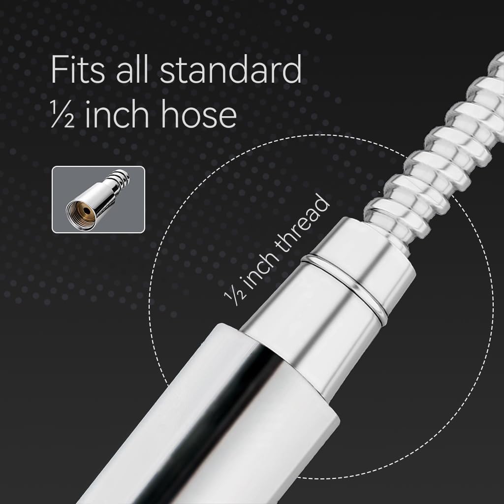 HASTHIP Handheld ABS Sprayer for Toilet Bidet and Kitchen Sink featuring Dual Mode 5.9 in Design