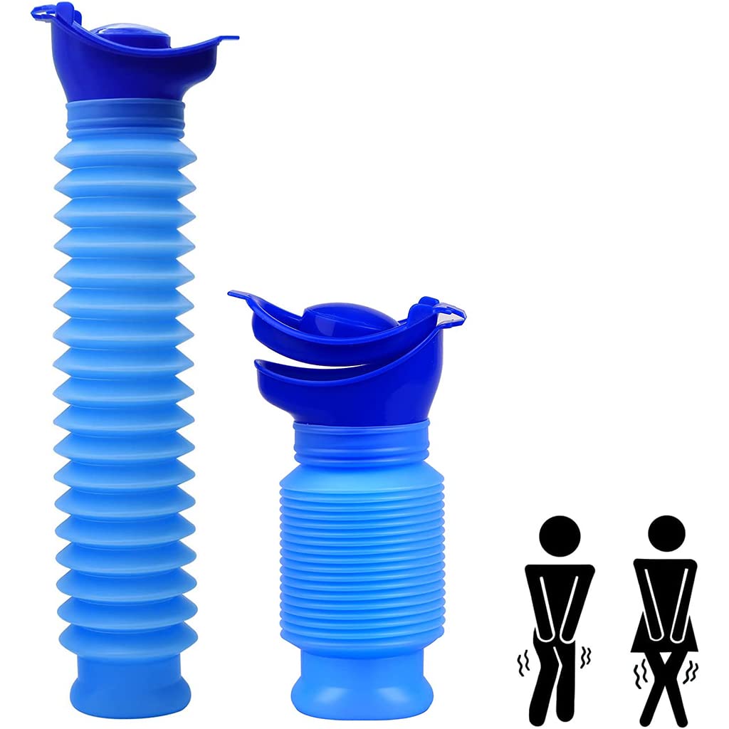 Proberos Portable Urinal for Travel and Camping with Leakproof Lid and 750 ml Capacity | Reusable PP Bottle for Men Women and Kids