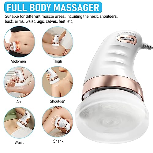 HANNEA® Body Massager Electric Shoulder Back Massager Full Body Massager for Neck, Back, Arm, Lumbar, Leg Viberation Muscle Massager with Stepless Adjustment Knob Beauty Sculpt Massager