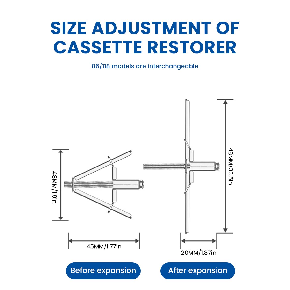 Serplex Electrical Box Repair Kit for 86 and 118 Switch Sockets with Adjustable 48–85mm Carbon Steel Support Rod | Home & Office Outlet Fix
