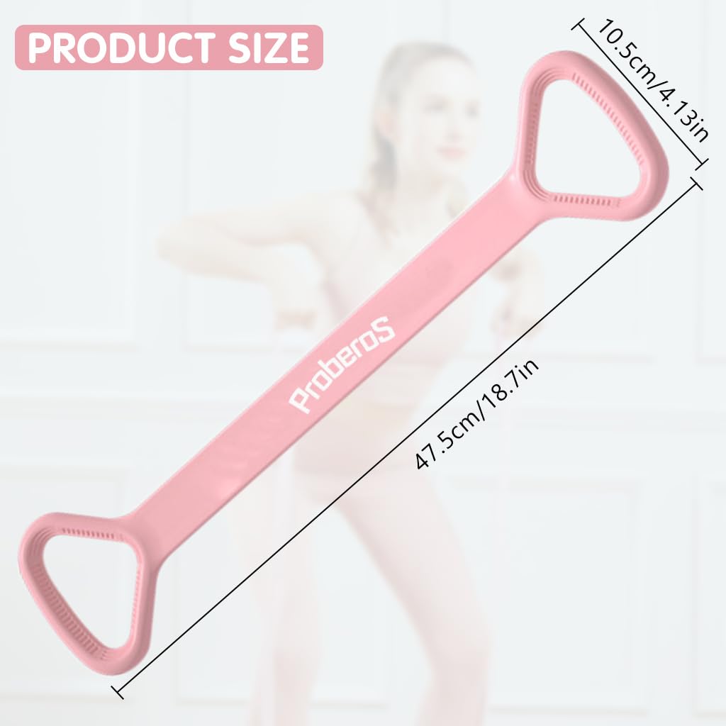 Proberos Fitness Resistance Band for Full Body Workouts featuring Ergonomic Handles and TPE Material | 50cm Portable Exercise Equipment