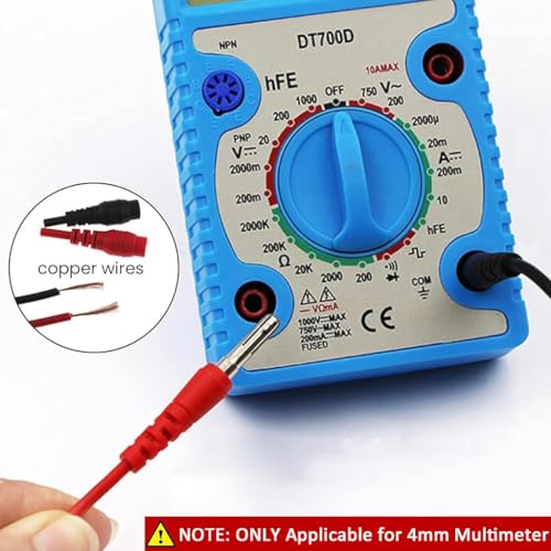 Serplex® 16-in-1 Multimeter Test Leads Kit for 4mm Insulated Jumper Wires Silicone with Alligator Clips Testing Power Probes Banana Plug Electronics Circuit Connection 3PCS