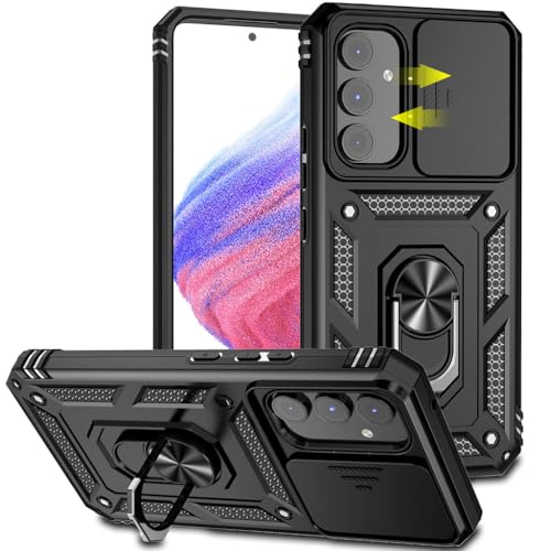 ZORBES Phone Case for Samsung Galaxy A35 Sleek Magnetic Phone Case with Kickstand Ring Phone Holder Shockproof Phone Case for Samsung Galaxy A35
