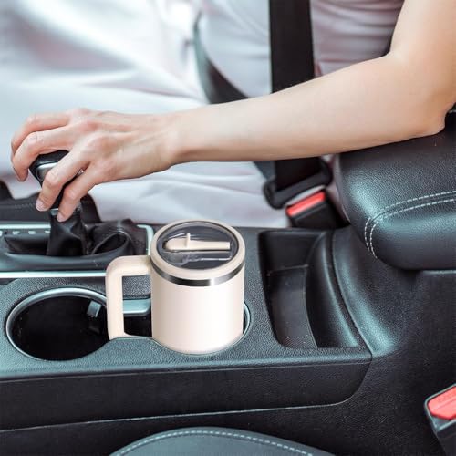 HASTHIP® 6PCS Lids for Stanley Cup Creative Folding Straw Leaking Proof Seal Tight Fashion Transparent Universal Replacement for 40oz White Green