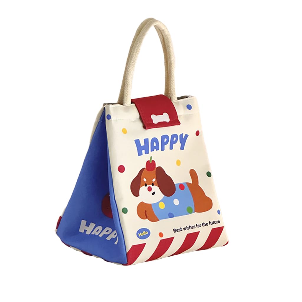 HASTHIP® Color Insulated Travel Lunch/Tiffin/Storage Bag - Cute Cartoon Fashionable Thermal Food Container for Office Workers, Large Capacity for Lunch & Snacks, Multicolor