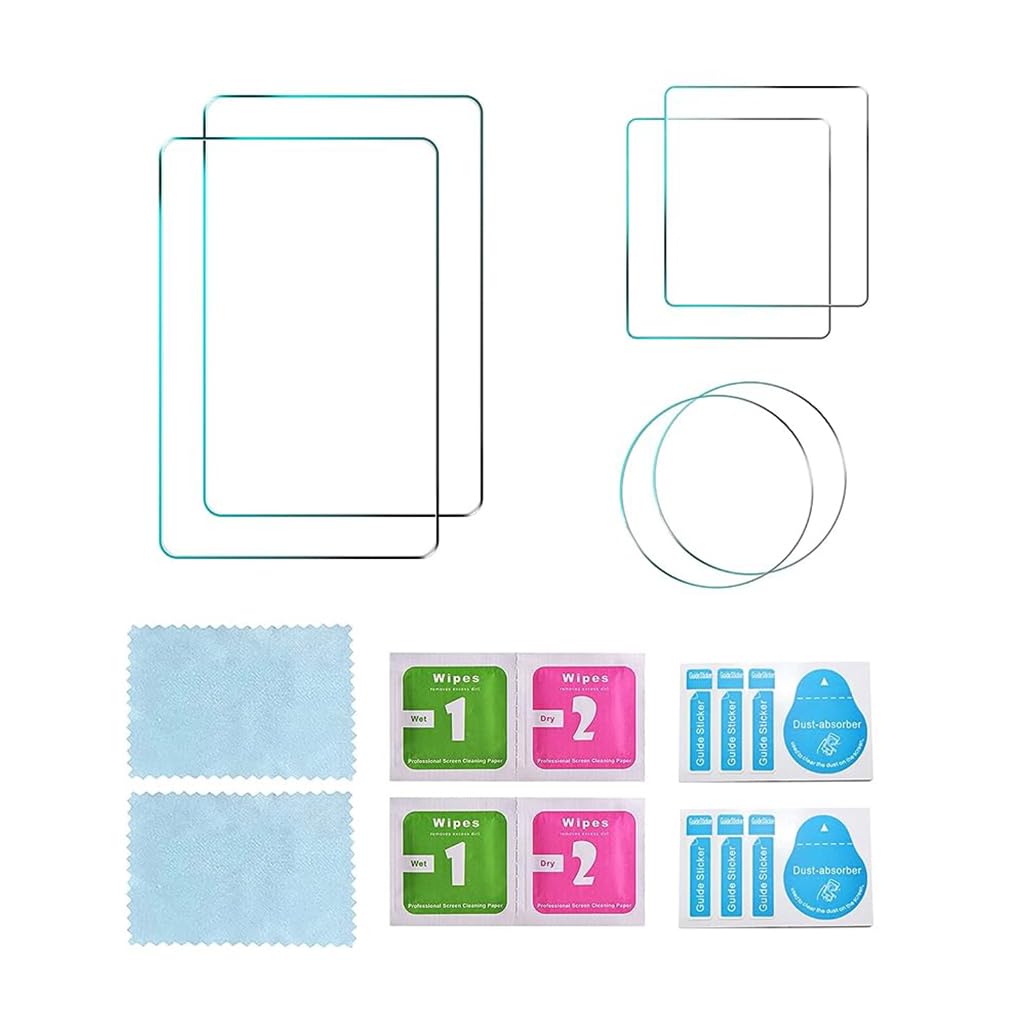 Screen Protector for DJI Osmo Action 2 with 9H Tempered Glass and Bubble Free Installation | Set of 6