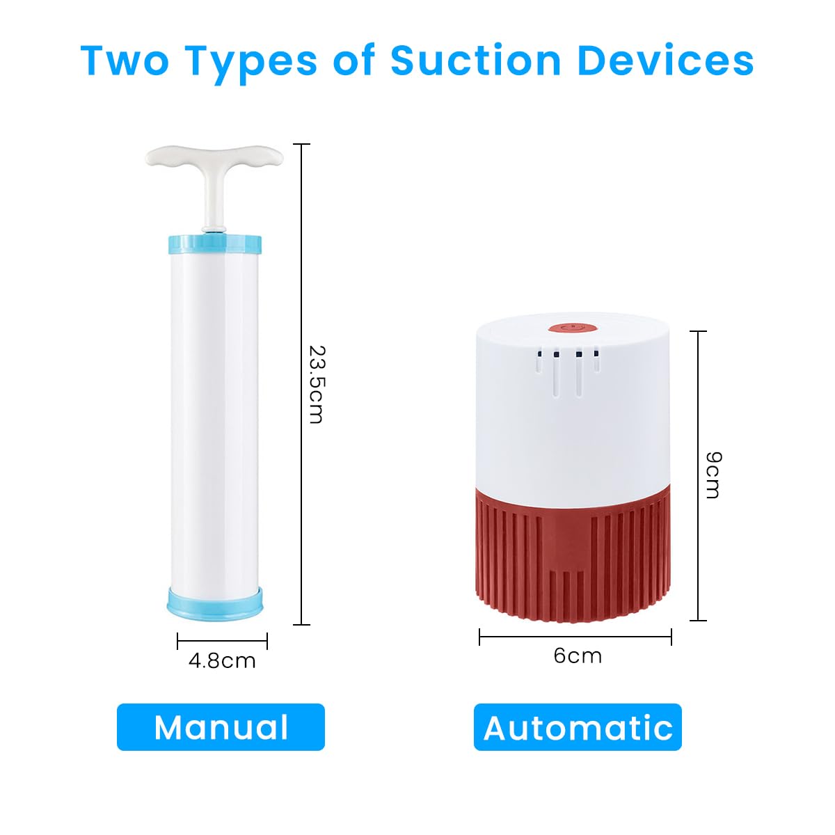 Supvox Vacuum Storage Bags for Clothes and Bedding 7 Pcs with Electric Pump | PA PE Airtight Design