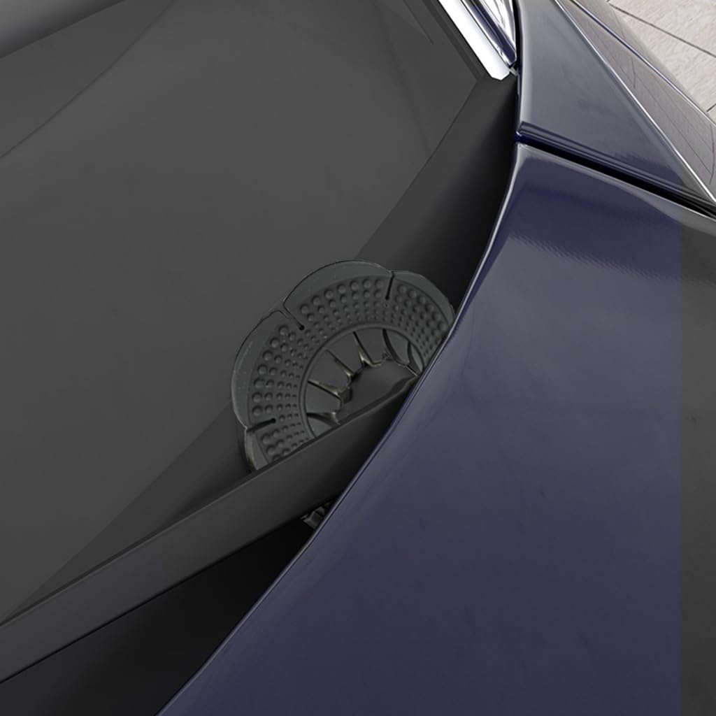 STHIRA Car Wiper Arm Hole Covers for Windshield Protection with Floral Design | PVC 2Pcs 0.62 in Inner 2.95 in Outer Universal Fit