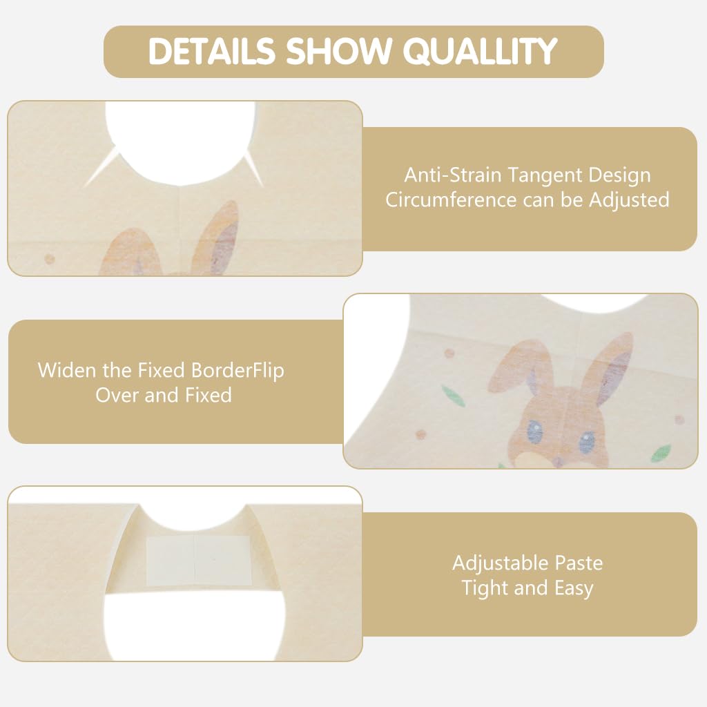 SNOWIE SOFT Disposable Baby Bibs Pack of 20 for Travel and Home with Catcher Pocket | Skin-Friendly Non-Woven Leak-Proof Layer
