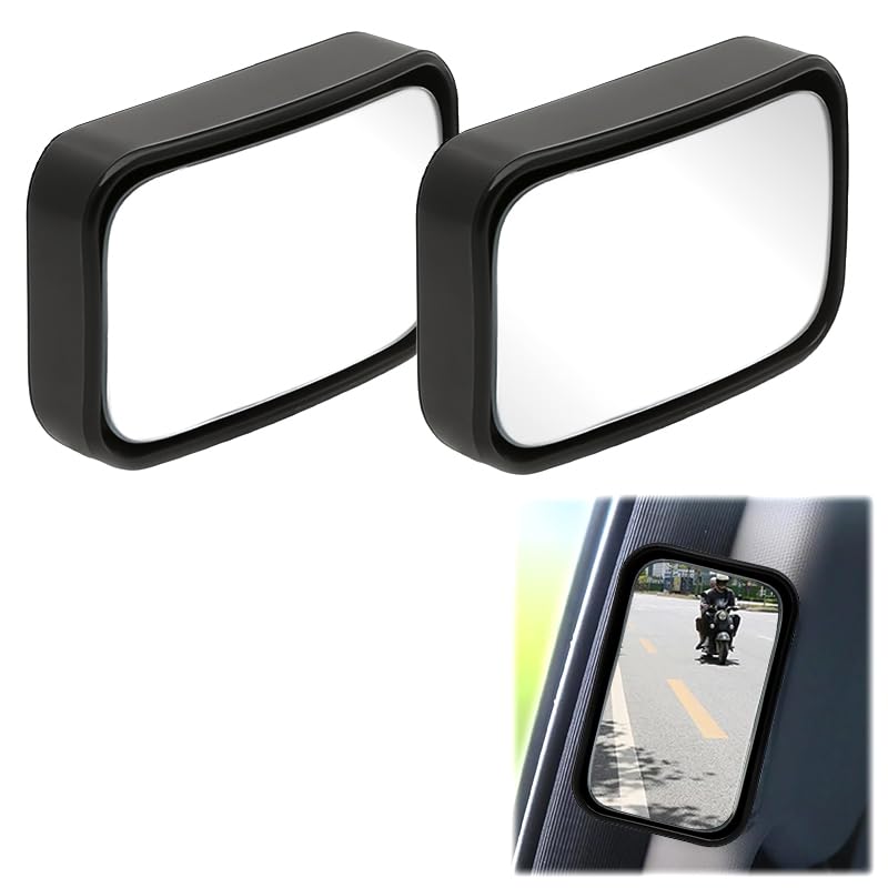 STHIRA Car Rearview Mirror for Safe Passenger Exit featuring HD Convex Lens | 2 Piece Set