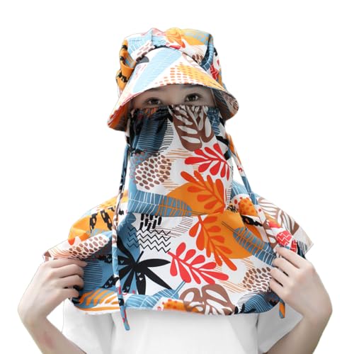 SANNIDHI® Sun Protection Face Mask, Women UPF50+ Full Face Cover, UV Protection Shoulder, Cooling Neck Gaiter Mask for Cycling