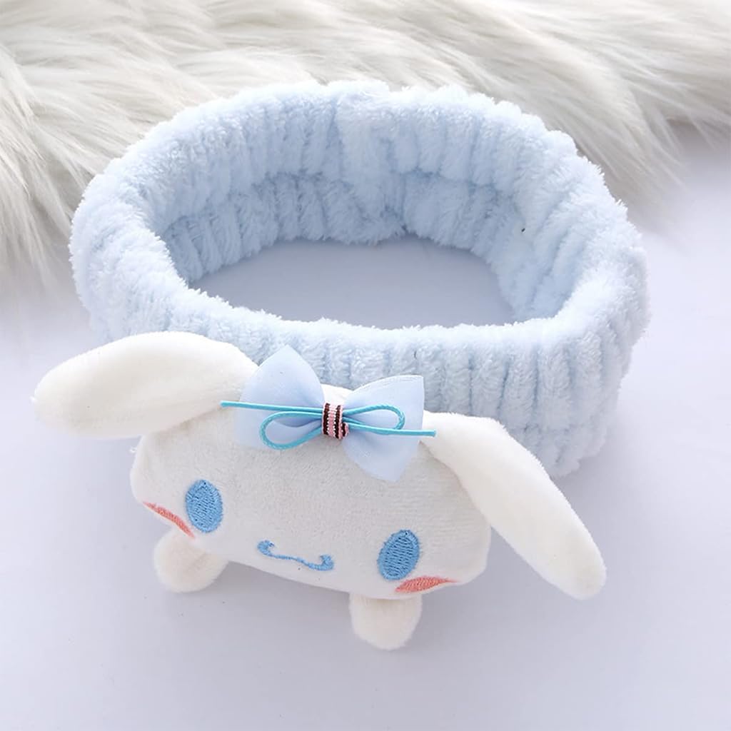 HASTHIP Cinnamoroll School Kit for Girls with Headbands Stickers and Keychain | 9Pcs Kawaii Sanrio Stationery Set
