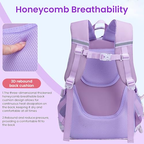 PALAY® StellaLou Cartoon School Backpack Large Capacity Bag for Girls Kids 6-12 Years Old 2 PCS