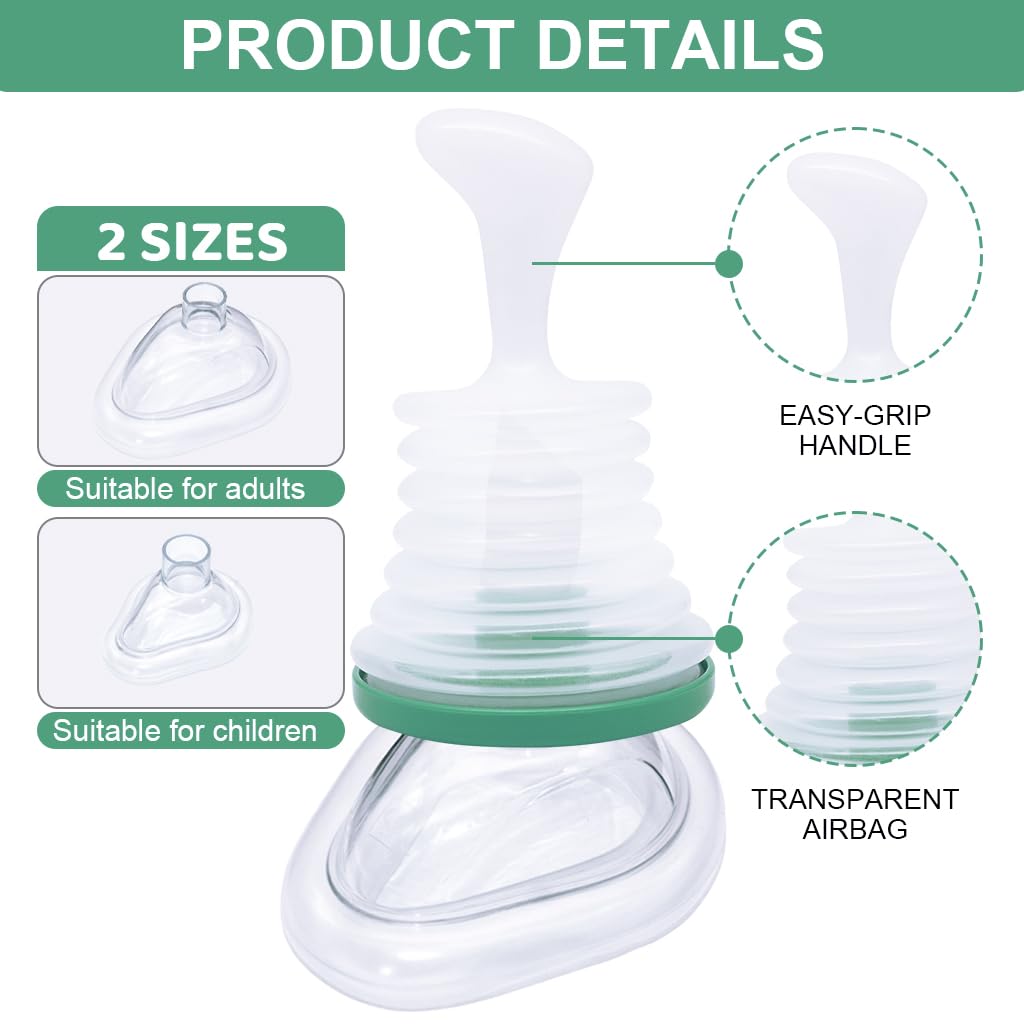 HANNEA Anti Choking Device for Kids and Adults 3PCS featuring Manual Breathing Helper Design