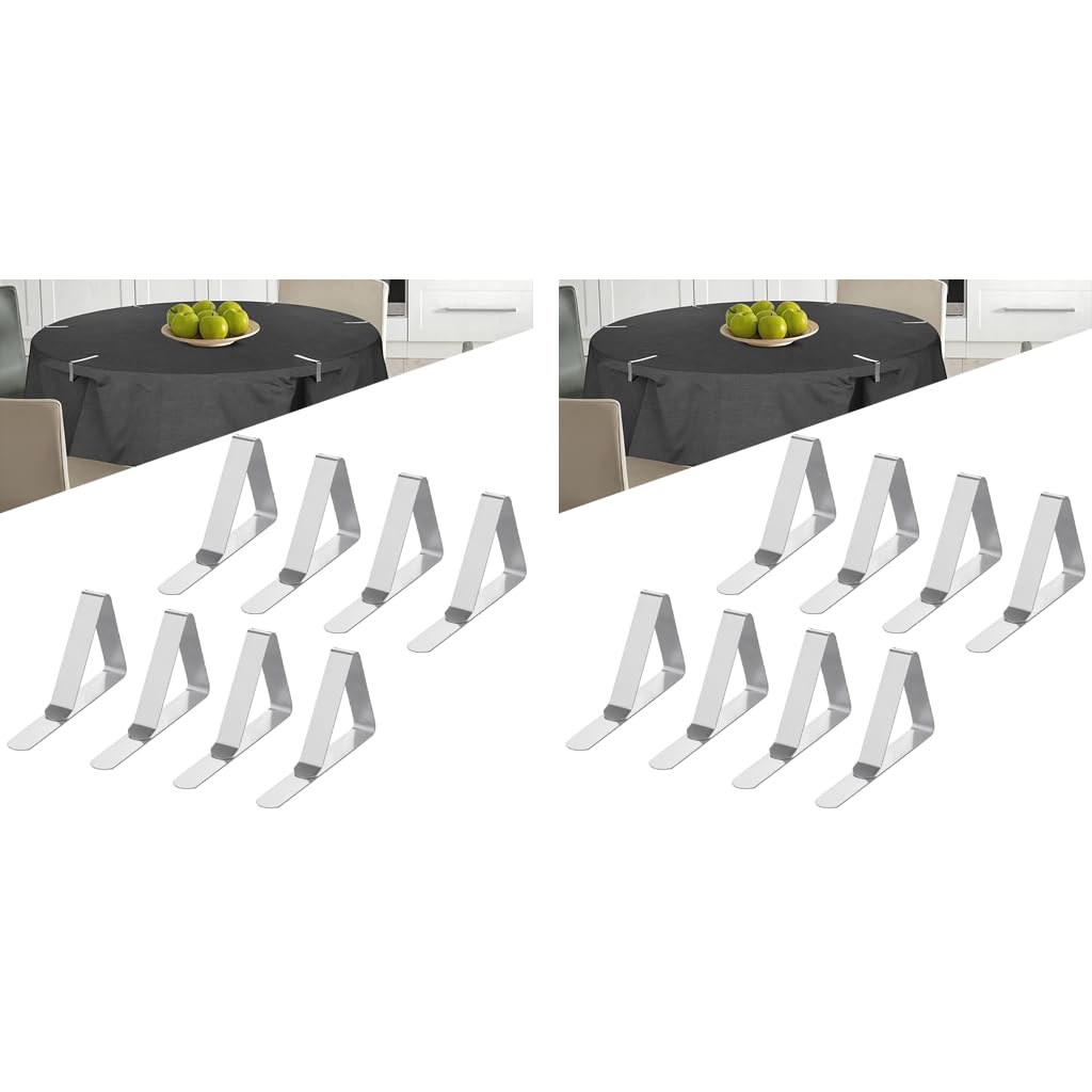 Supvox Table Cloth Clips for Home and Party Use with Non Slip Holders 16PCS 7.5cm Stainless Steel
