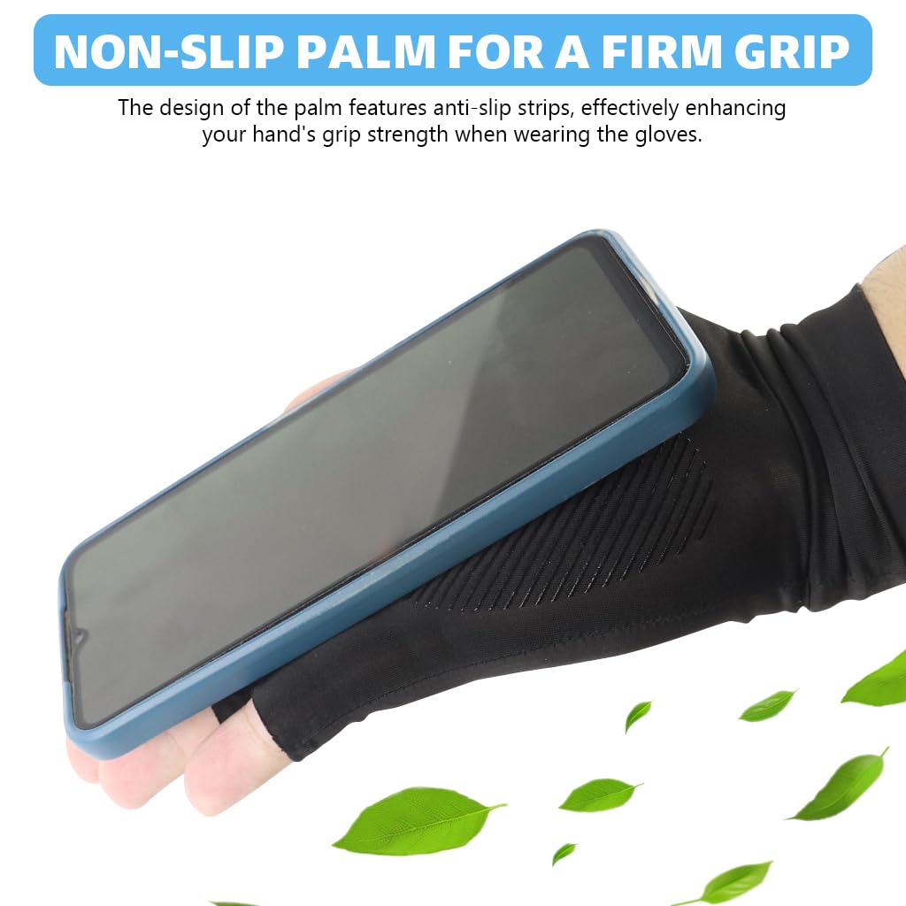 Proberos Fingerless Riding Gloves for Cycling and Fitness featuring Anti Slip Palm | 3 PCS