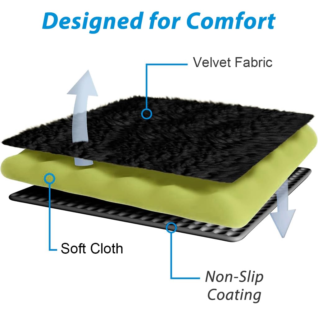 HANNEA Armrest Pads 2Pcs for Office Chair and Wheelchair featuring Hook and Loop Design | Soft Velvet Cushions for Universal Comfort and Support