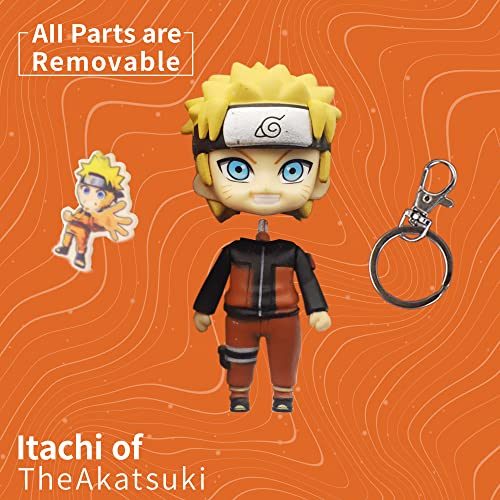 PATPAT® Naruto Keychain, Anime Keychain, Cute Keychains, Anime Accessories, Naruto Uzumaki Figures Keychain Collection (Naruto Uzumaki)