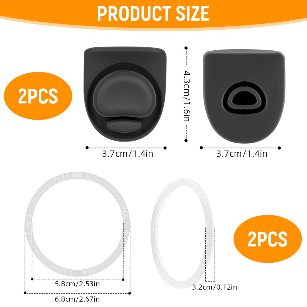 Supvox Replacement Spout Gaskets and Sealing Rings for Owala FreeSip 24–40Oz | Food‑Safe Silicone Leak‑Proof Set