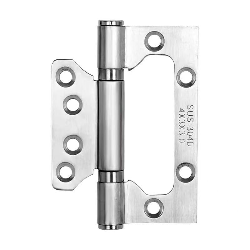 Serplex® 2Pcs Stainless Steel Door Hinges Kit, 4'' Heavy Duty Wooden Room Door Hinges, 154lbs Loading Capacity, Rust-Resistant Interior Door Hardware
