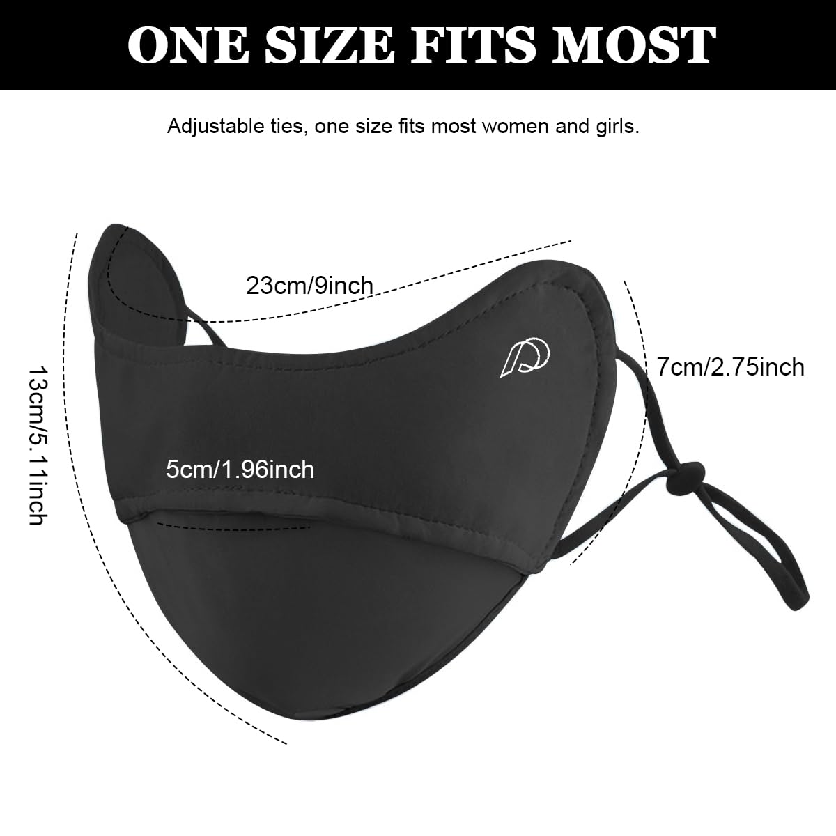 PALAY Sun Protection Face Cover for Women with Adjustable Ear Loops and Ice Silk Fabric | Breathable Washable UV Mask for Outdoor Activities