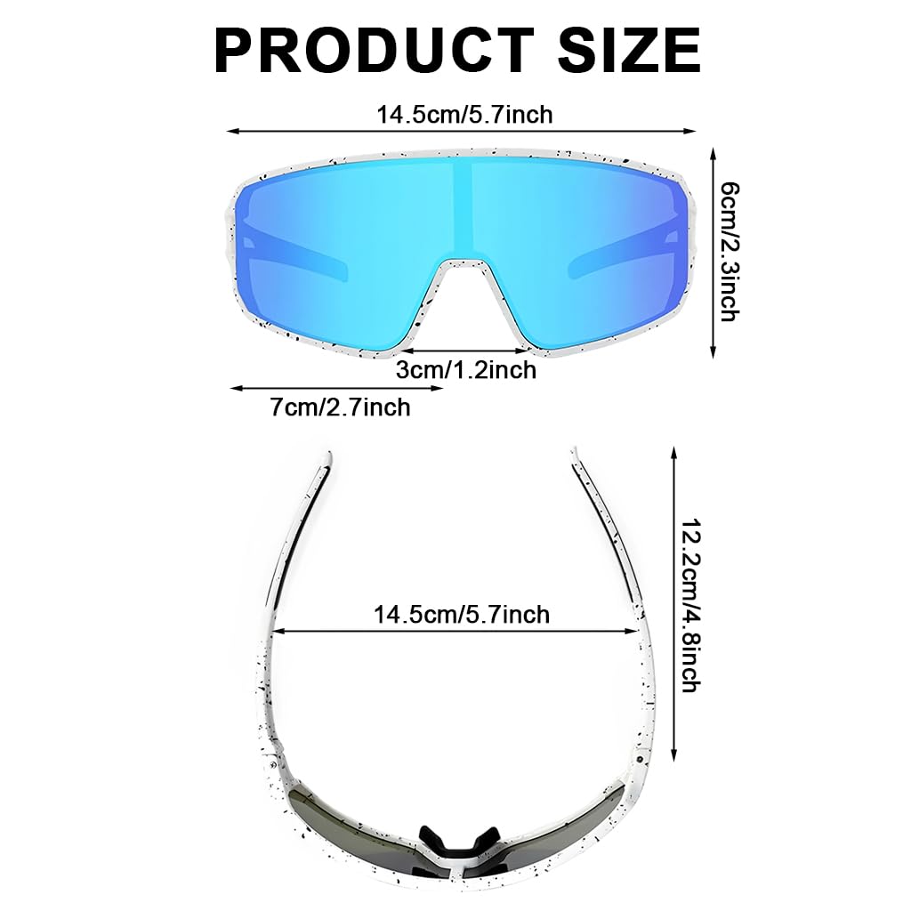 PROBEROS Cycling Sunglasses for Men featuring Polarized UV400 Lenses and TR-90 Frame | Anti-Glare Outdoor Eyewear