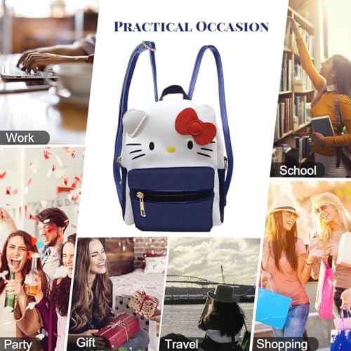 PALAY® Sling Bags for Girls Cartoon Anime PU Cute Bag Handbag for Girls, Stylish Latest Cosplay Shoulder Bag Backpack for Girls with Detachable Shoulder Strap, Birthday Christmas Gift for Girls, Blue