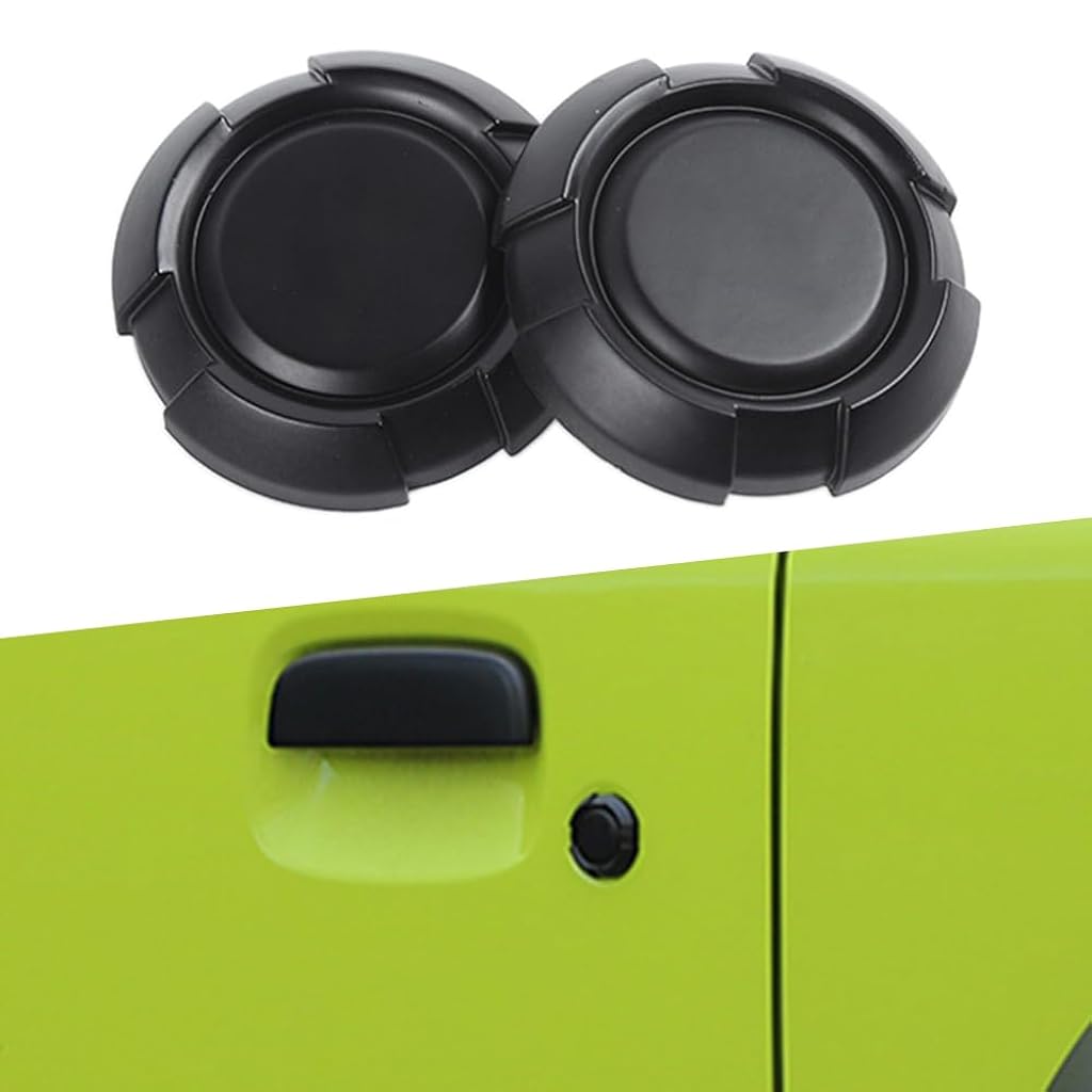 STHIRA® 2PCS Keyhole Covers Security Door Lock Key Hole Protection Trim for Suzuki Jimny 2019 2020 2021 2022 2023 2024 2025