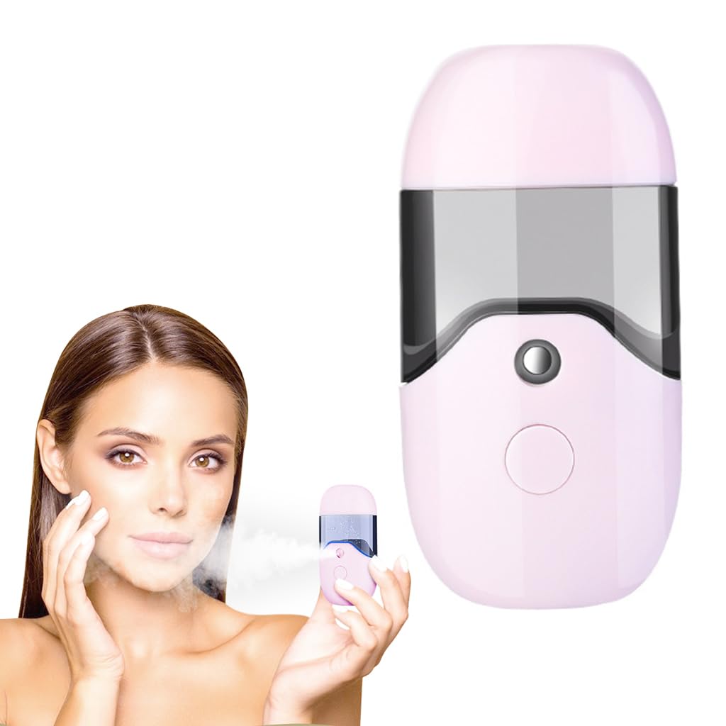 MAYCREATE® Nano Facial Mist Sprayer, 50ml Mini Portable Nano Face Mist Spray Machine Mister, USB Rechargeable Beauty Skin Care Machine for Face Hydrating, Daily Makeup