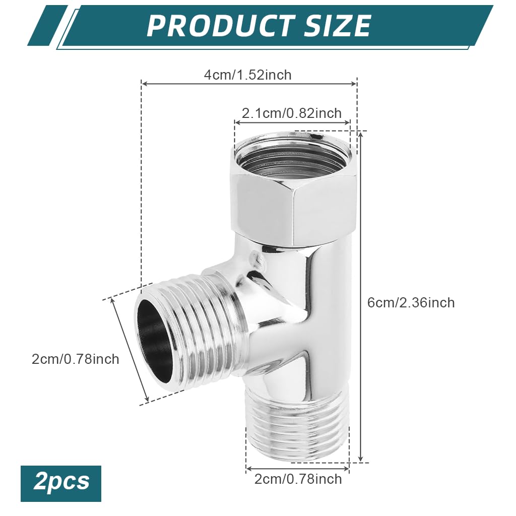 HASTHIP 3-Way Shower Diverter Fitting for Concealed Plumbing with 1/2 in Copper Connector | Gold Finish