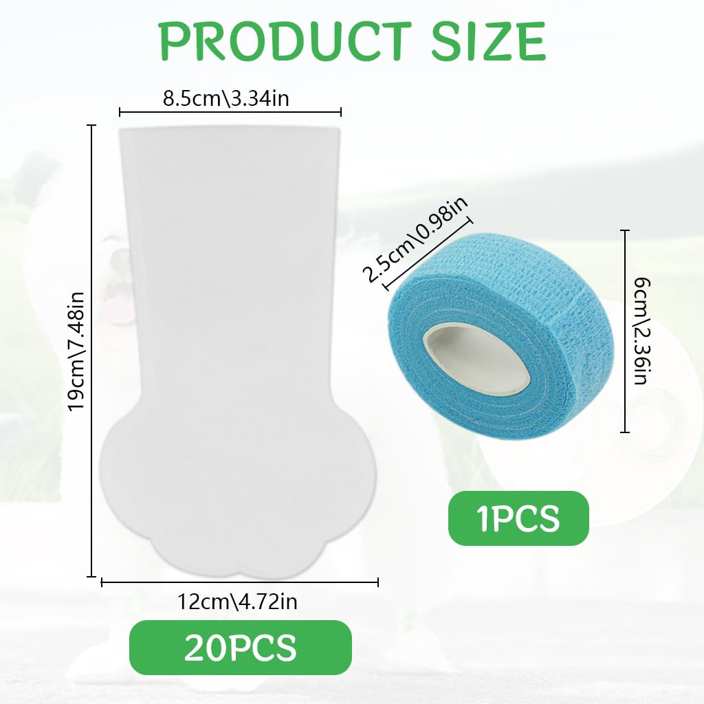 Qpets Pet Walking Shoes for Outdoor Use with Dual Fastening Tape and Water‑Resistant Lining | 60PCS Non‑Woven Boots for Medium Large Dogs