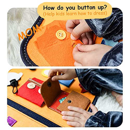 SNOWIE SOFT® Solar System Busy Board for Toddlers 1-3 Montessori Binder Book with Planet Knowledge Learning Develop Basic Life Skill Travel Toy Road Trip Plane Car 2PCS