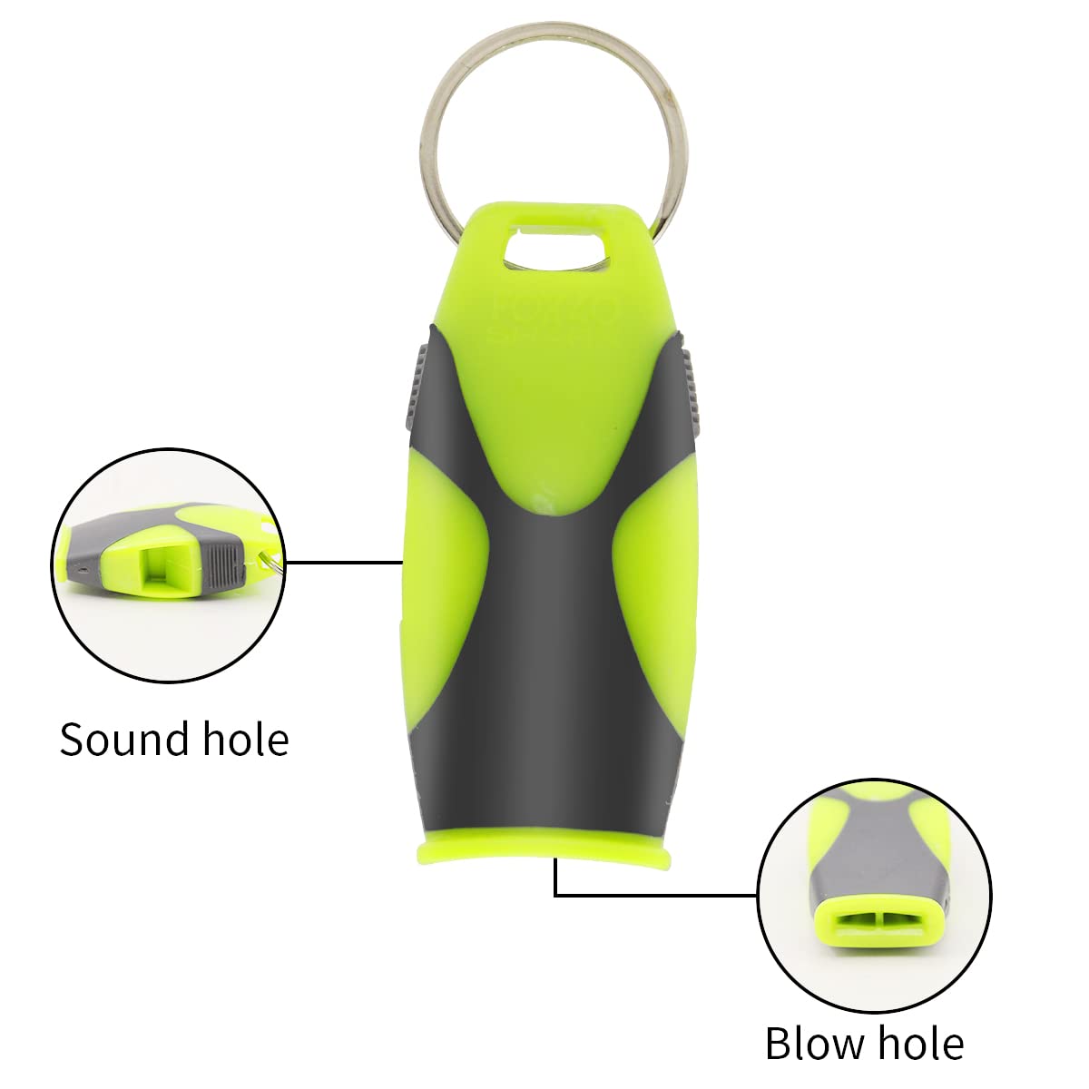 Proberos Whistle for Sports Coach with 120 dB High Sound and Dual Side Air Vents | ABS Plastic