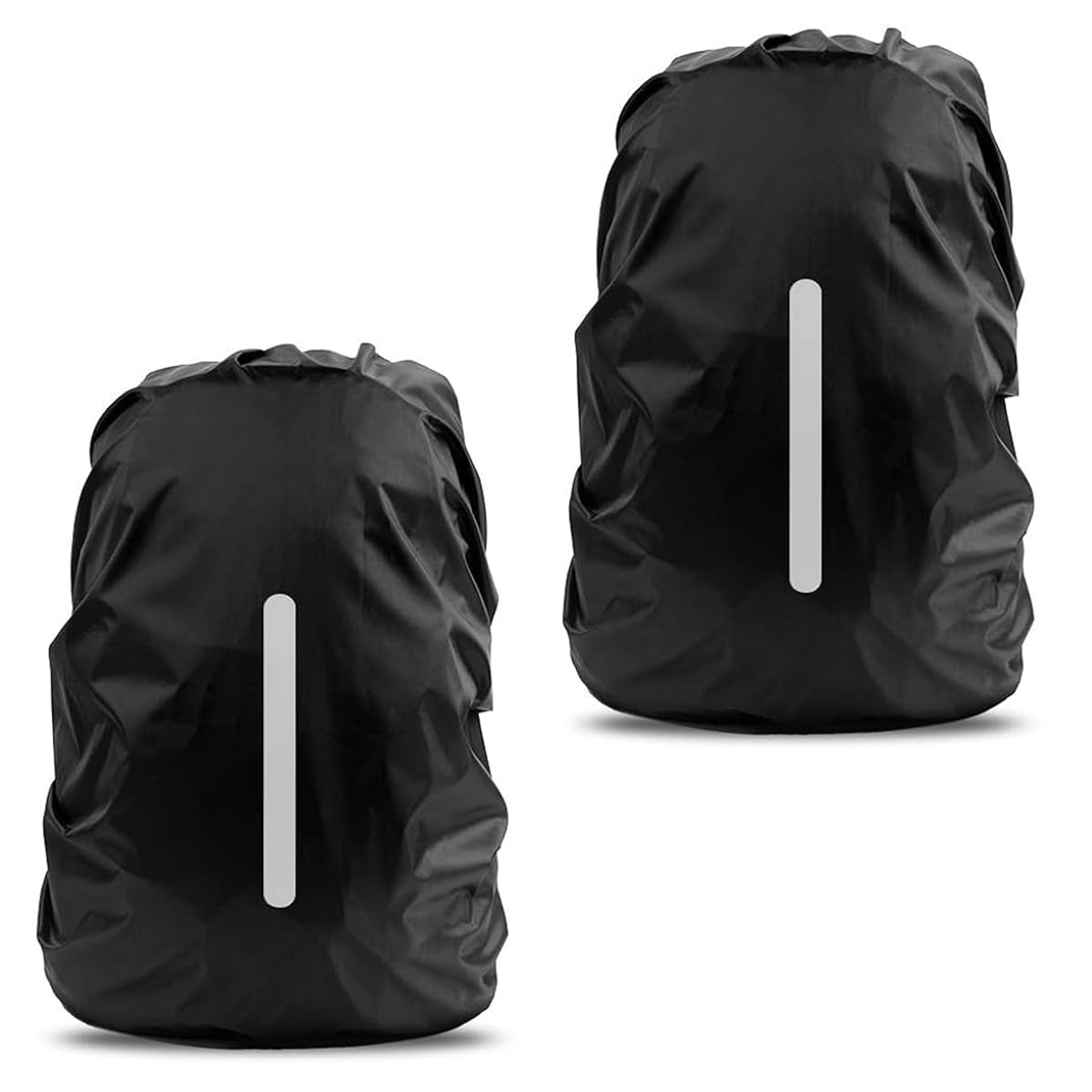 Proberos® Waterproof Rain Cover for Backpack, Backpack Rainproof Cover with Safety Reflective Strip Anti-Theft Cover, Dustproof Rain Cover Bag for School, Trekking & Camping Bags (45-55L 2pcs)