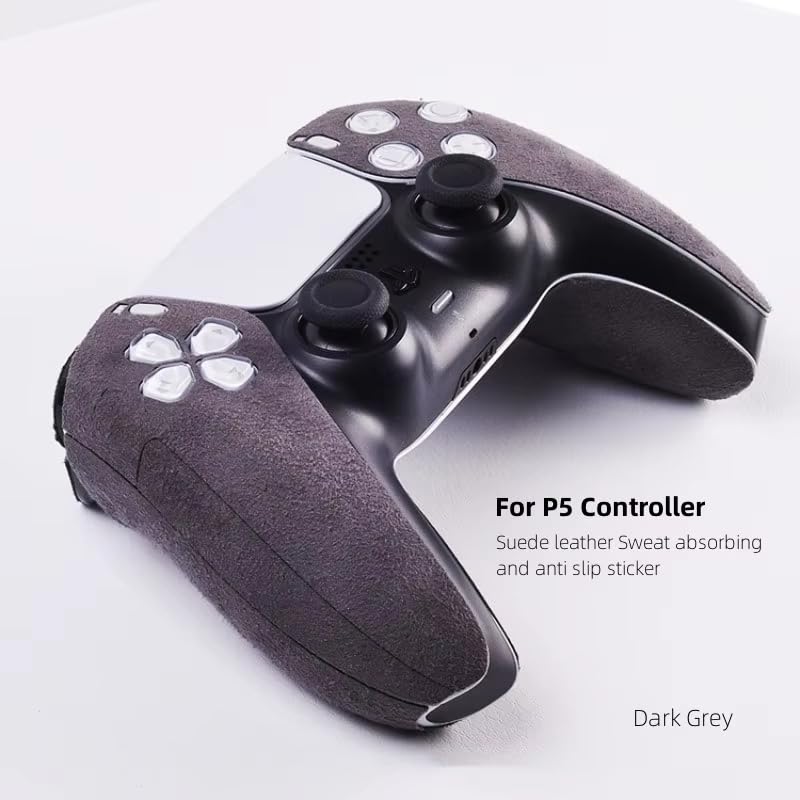 ZORBES PS5 Controller Grip Pad with Suede Sweat Absorbing Material | Soft Anti Slip Sticker