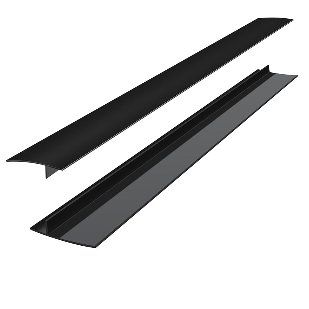 HASTHIP® Stain-Proof Silicone Strips(2 Pack), Oven Gap Filler, Heat Resistant Stove Gap Filler, Easy Clean (30 inch, Black)