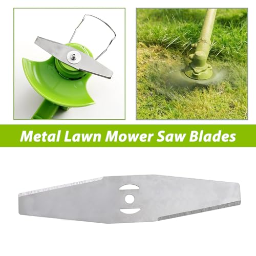 HASTHIP® 10 PCSMetal Lawn Mower Saw Blades 6 inches Replacement Stainless Steel Straight-edge for Most Lawnmowers