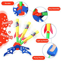 PATPAT® 3 PCS Rocket Launcher Toys for Kids, Foam Rockets and Sturdy Launcher Stand with Foot Launch Pad - Fun Outdoor Toy for Kids - Gift Toys for Boys and Girls Age 3+ Years Old