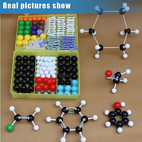 PATPAT® Chemistry Kit Molecular Model 534PCS 3D Structure Set Ball-and-Stick Models for Class Science Kids School Supplies Organic Learning